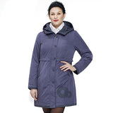 Astrid 2018 Women Trench Coat Women's Fashion Long Sleeve pattern embroidery casual women down Hooded Plus Size freeship AS-9568